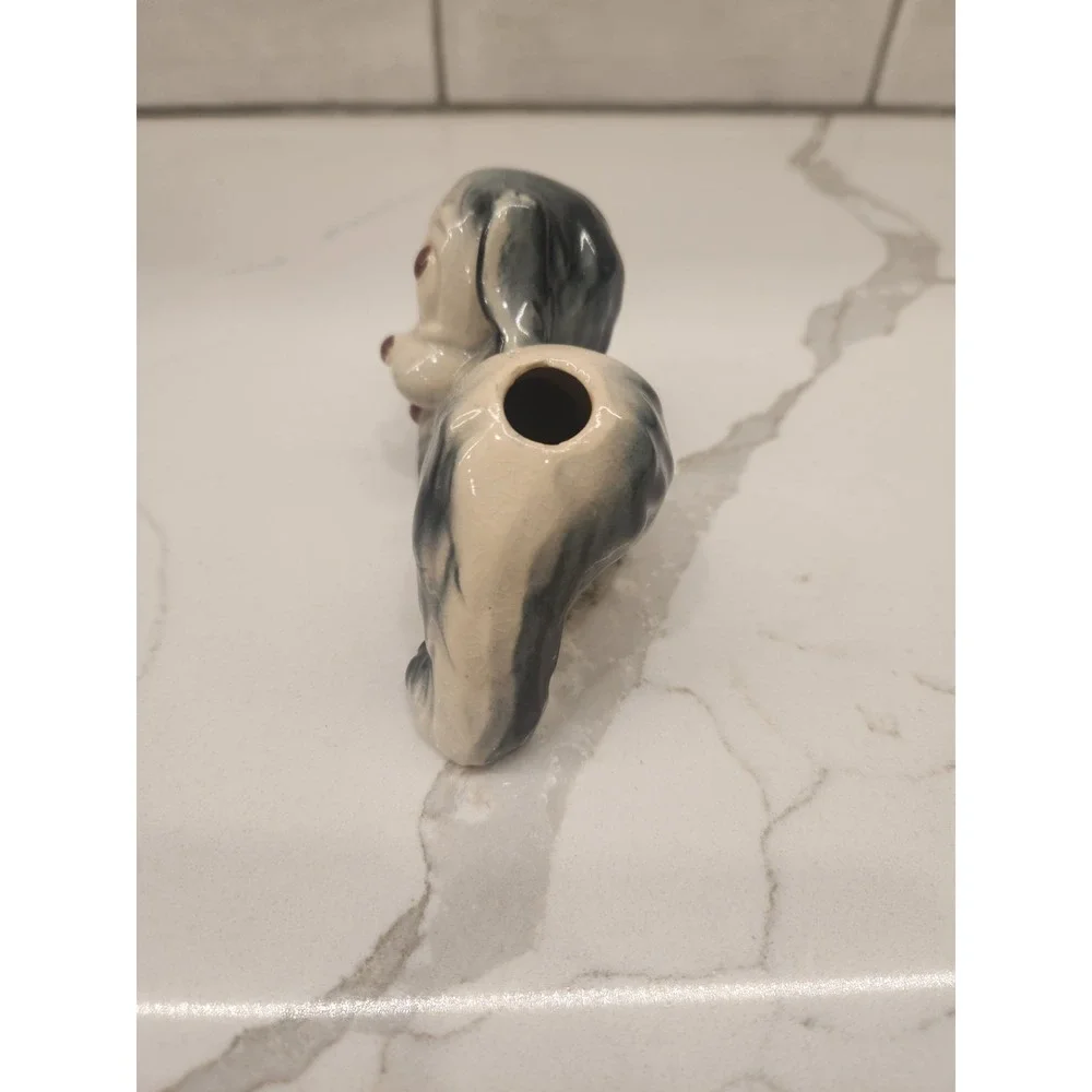 Vintage 1950s Shawnee Blue-Green Puppy Dog Cocker Spaniel Air Freshener Figurine